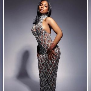 Chandelier Gown, brown mesh, one size fits most xs-l